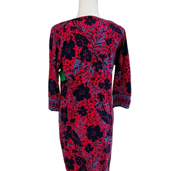 NWT Lilly Pulitzer ChillyLilly Braedyn Ruby Red Heron My Own Dress Size Medium - Picture 2 of 3